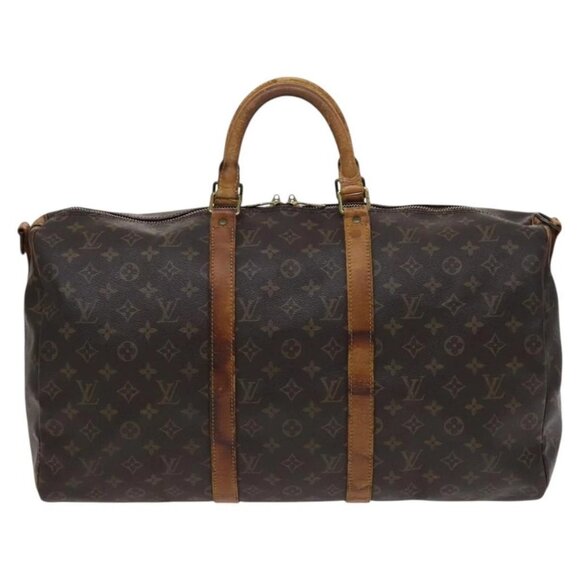 LOUIS VUITTON Monogram Keepall Bandouliere 50 Boston Bag M41416 LV Auth 113879 - Picture 2 of 16